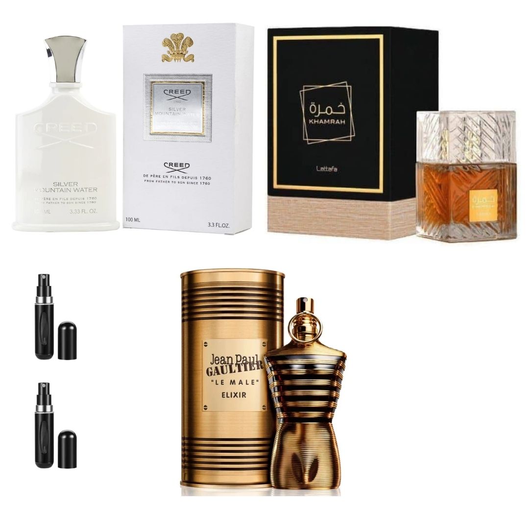 CRESILVER+KHAMRAHCOFRE+ELIXIRLATA+2PERFU